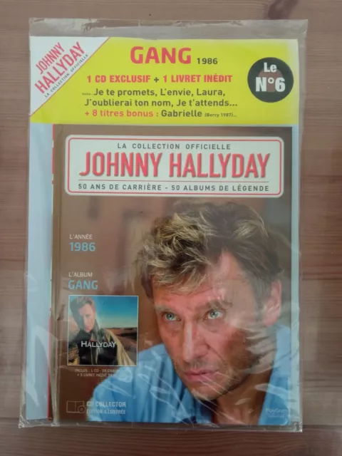 JOHNNY HALLYDAY gang 1986 - LIVRE + CD RARE sous Cello