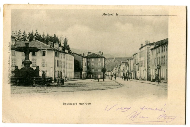 CPA 63 Puy-de-Dôme Ambert Boulevard Henri-IV