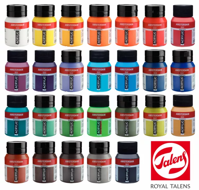 Talens Amsterdam Feine Acrylfarben 500 ml Dosen - Freie Auswahl aus 90 Farbtönen
