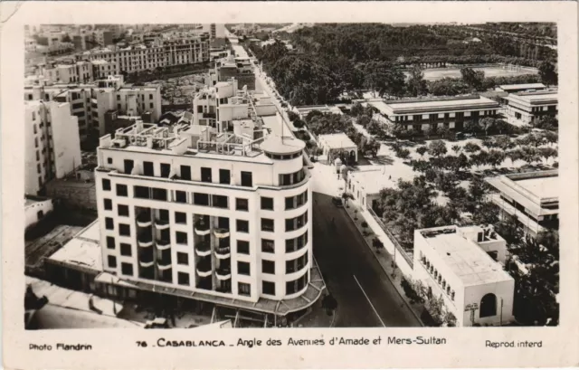 CPA AK CASABLANCA Avenue d'Amade et Mers-Sultan MOROC (23030)