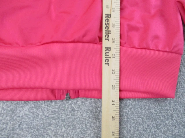 Giacca da pista Adidas ragazze 13-14 anni rosa cerniera intera maniche lunghe tasche giovani 8