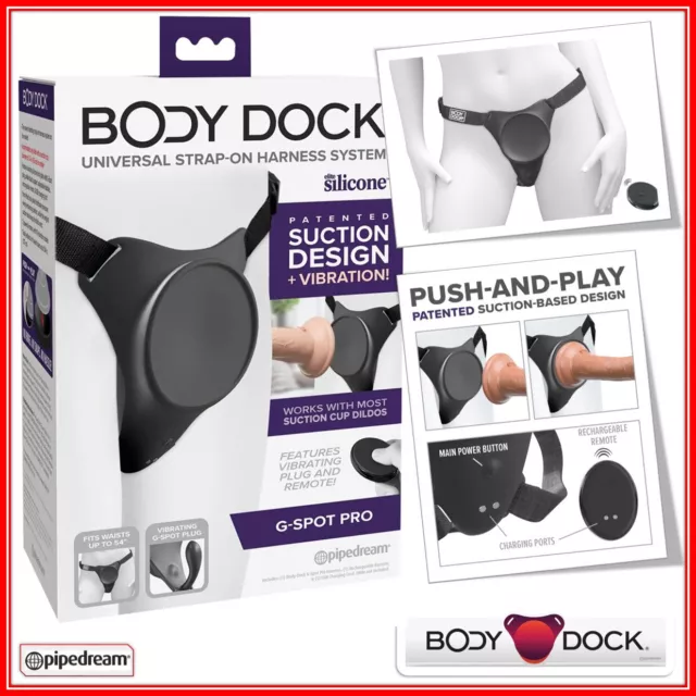 Sex Toys Imbracatura Slip per Falli indossabili Body Dock G-Spot Pro con Plug