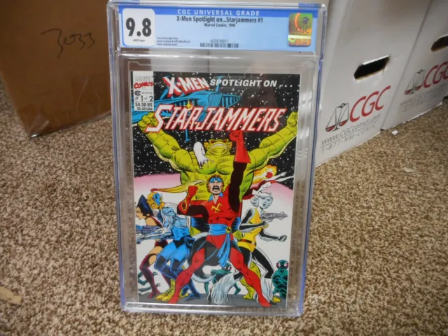 X-Men Spotlight on Starjammers 1 cgc 9.8 Marvel 1990 WHITE pgs NINT Dave Cockrum
