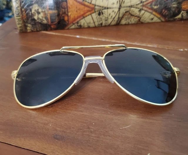 Vintage Z87 Orion by Willson - Gold Metal Aviator Pilot Sunglasses