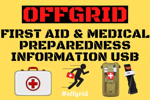 Medical & First Aid Preparedness Information USB -Prepper Survival Free Shipping