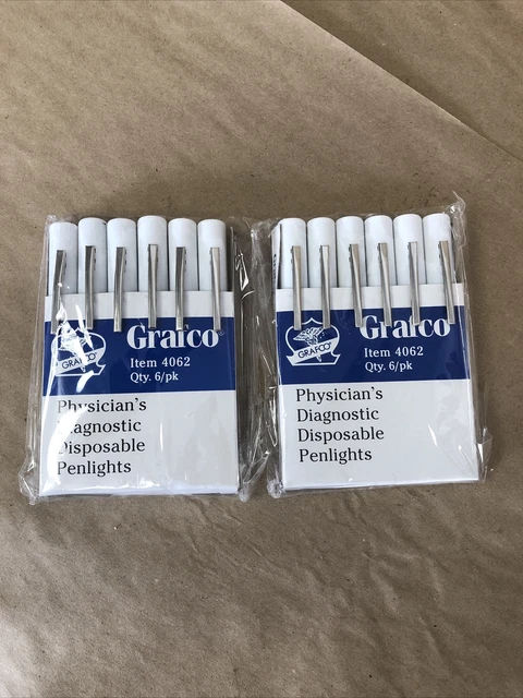 *SEE DESCR* lot of 2 Grafco Physician's Diagnostic Disposable Penlights 4062