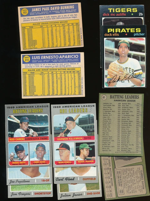 (135+) 1970-1971 Topps baseball lot - pencil/back - L1016