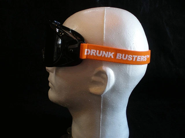 Drunk Busters Totally Wasted Goggles (BAC .26-.35) - Orange Strap - Simulates Wh