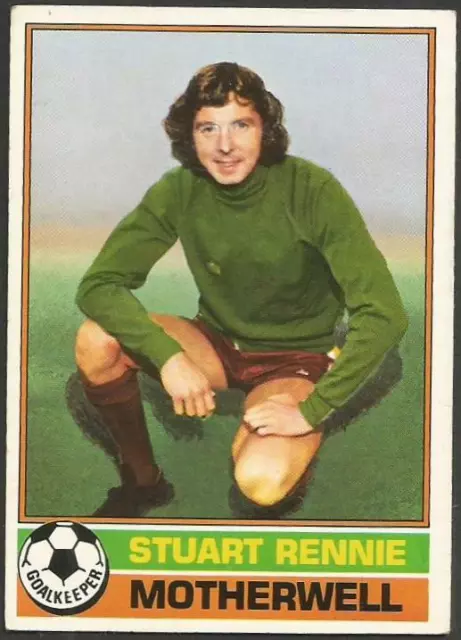 Topps 1977 Scottish Footballers- #096-Motherwell-Stuart Rennie