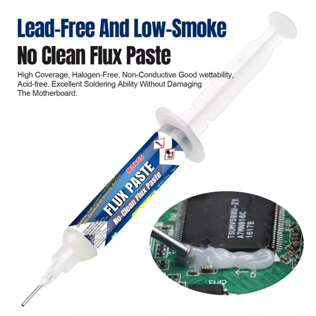 BEEYUIHF 10mL Soldering Flux Paste No-Clean Smooth Flow flux #8403 (4 Pack) 2
