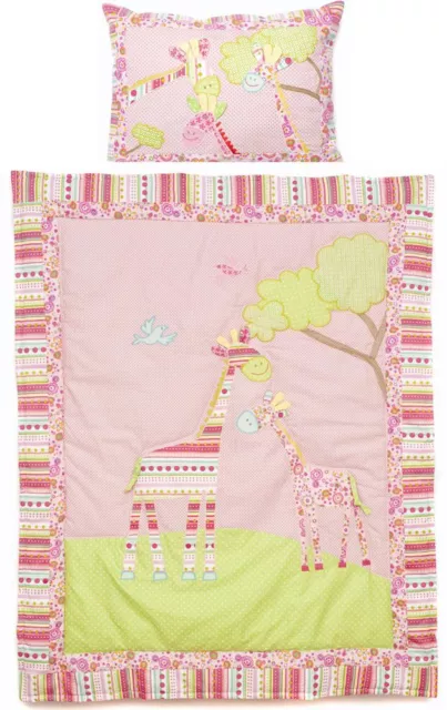 Set piumone e cuscino culla culla culla Georgia giraffe - splendida camera da letto NUOVO