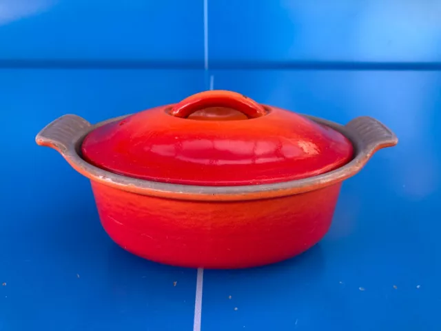 Le Creuset TERRINE EN Fonte OVALE Vintage foie gras orange volcanique N°20