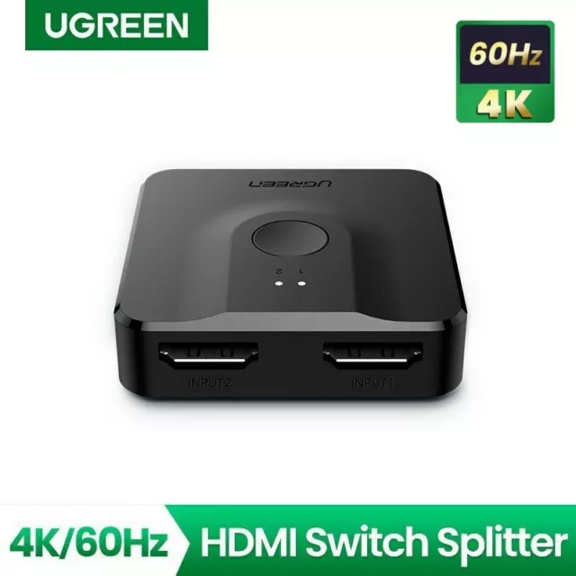 Ugreen HDMI Splitter 2 in 1 Switch Bi-Direction 4K Switcher 4K for PS4 Xbox TV