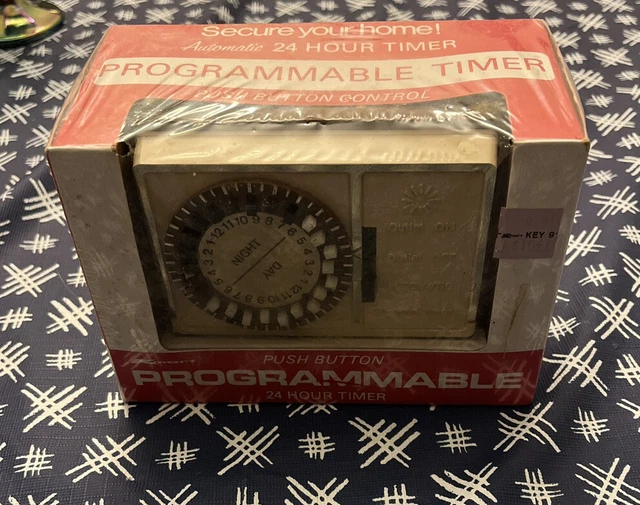 VINTAGE TIMER PROGRAMMABLE Automatic 24 Hour Kmart 1955 Lamps and