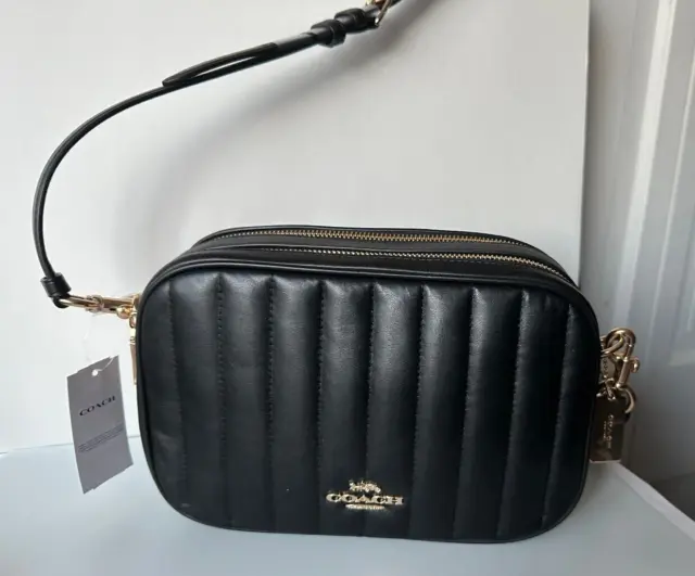 Coach Puffy Line Quilted Jes Crossbody in Black (GHW) (C1569) - USA  Loveshoppe