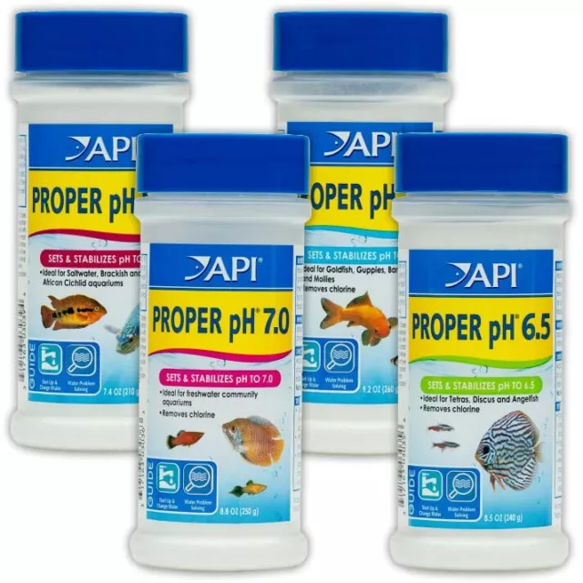 API Proper pH 6.5 7.0 7.5 8.2 Freshwater Aquarium Water Stabiliser Fish Tank