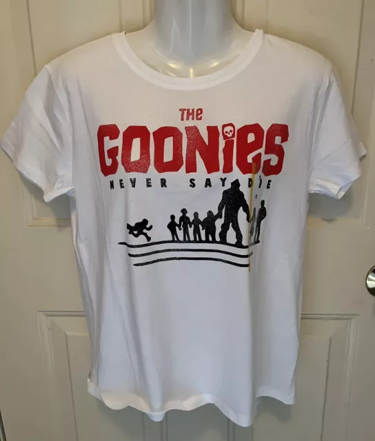 Women's The Goonies Short Sleeve Graphic Boyfriend T-Shirt - White Size S