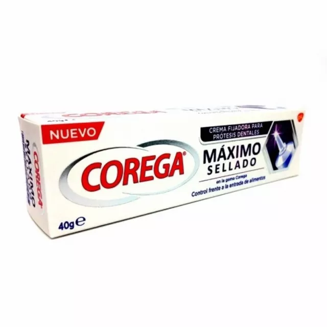 COREGA MÁXIMO SELLADO CREMA FIJADORA PARA PRÓTESIS DENTALES 40g GSK 184866