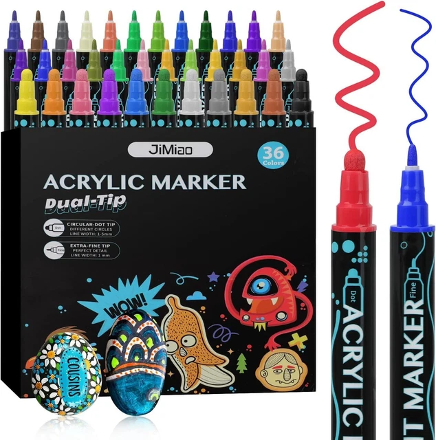 Set 70 Pezzi Per Disegno - 24 Penne Calligrafiche Doppia Punta, 36 Matite Colorate, Accessori - Foto 9