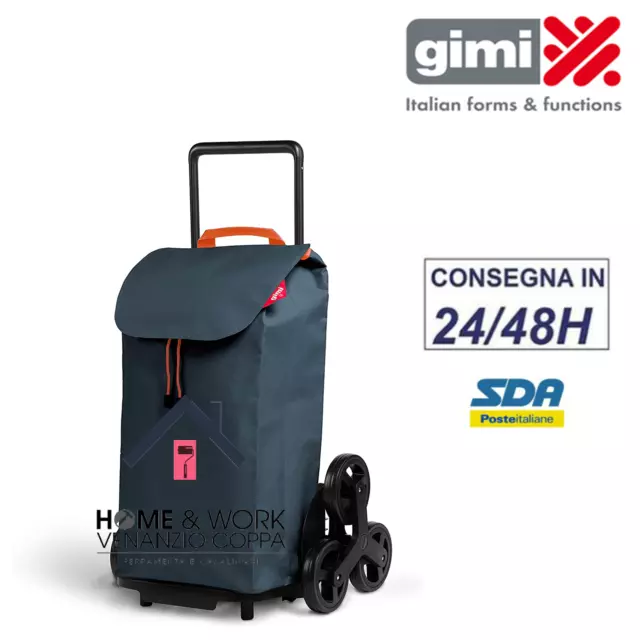 Carrello Portaspesa porta spesa Gimi 6 Ruote Impermeabile 52LT ultraresistente