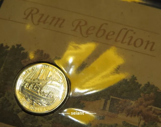 2019 PNC Rum Rebellion $1 One Dollar Mutiny on the Bounty ERROR Coin +Stamp RARE 3