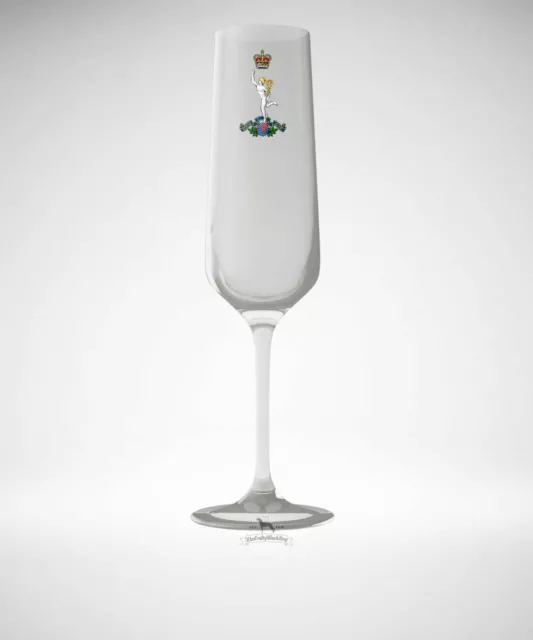 Royal Corps of  Signals - Champagne/Prosecco Flute British Army Gift Idea/Pas...