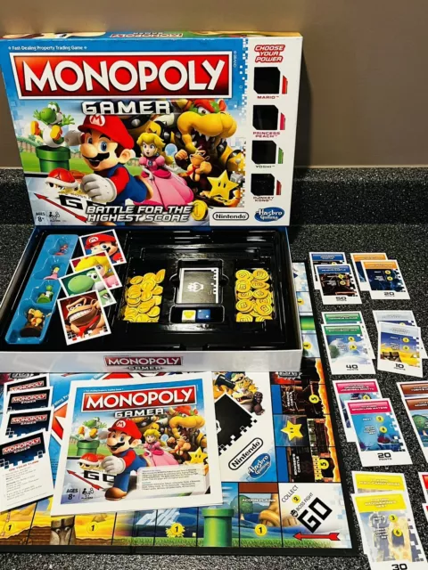 Monopoly Gamer Nintendo Mario Bros Board Game Complete