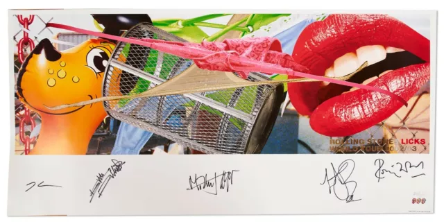 Rolling Stones Signed Jeff Koons Posters w Epperson COA