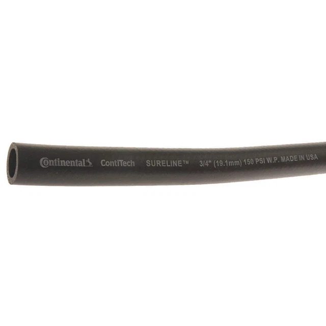 CONTINENTAL CWH075-50-G Garden Hose,3/4" ID x 50 ft.,Black