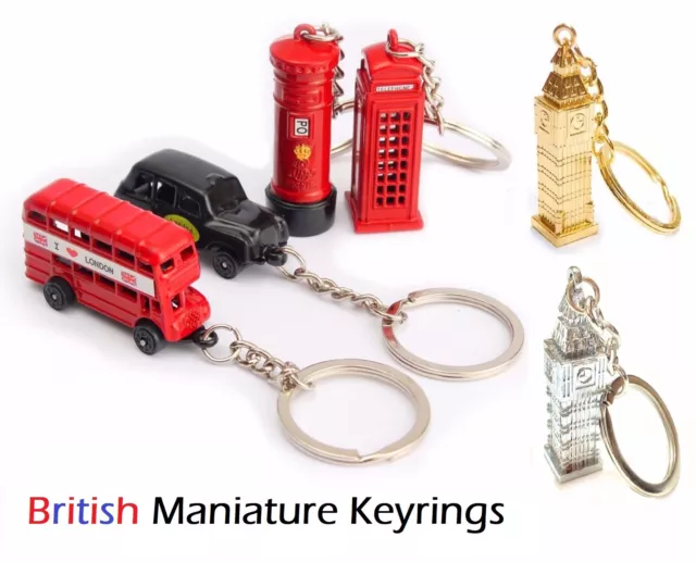 London Key Rings Key Chains Souvenirs Key Rings Big Ben Post Box Taxi Letterbox