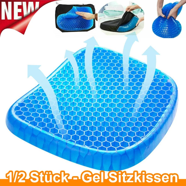 1/2x gel ortopédico besos de asiento coxis coche oficina silla de ruedas besos de silla