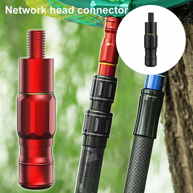 Mesh Pole Connector Anodisierung Net Rod Teile Angelrute Modified Dip Net