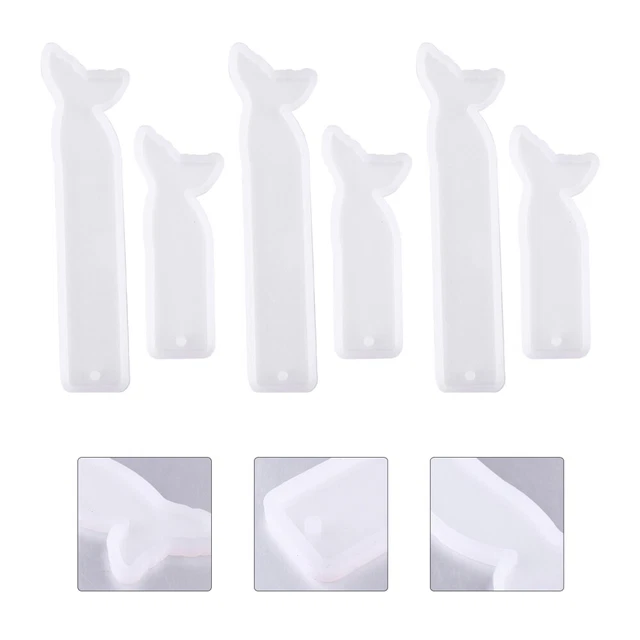 6 piezas Manual Silicona Hágalo usted mismo Joyería Vela Resina Silicona