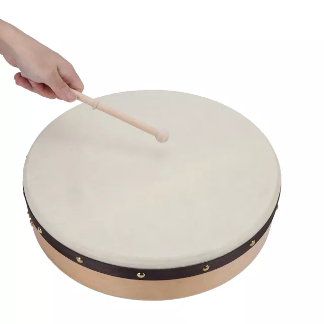 Tamburello pelle di pecora legno colore cornice percussioni batteria strumenti musicali GFL