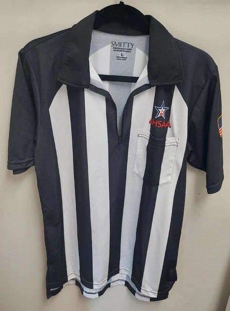 Authentic Smitty Referee Shirt AHSAA Short Sleeve Size Large Authentic Smitty Referee Shirt AHSAA Short Sleeve Size Large