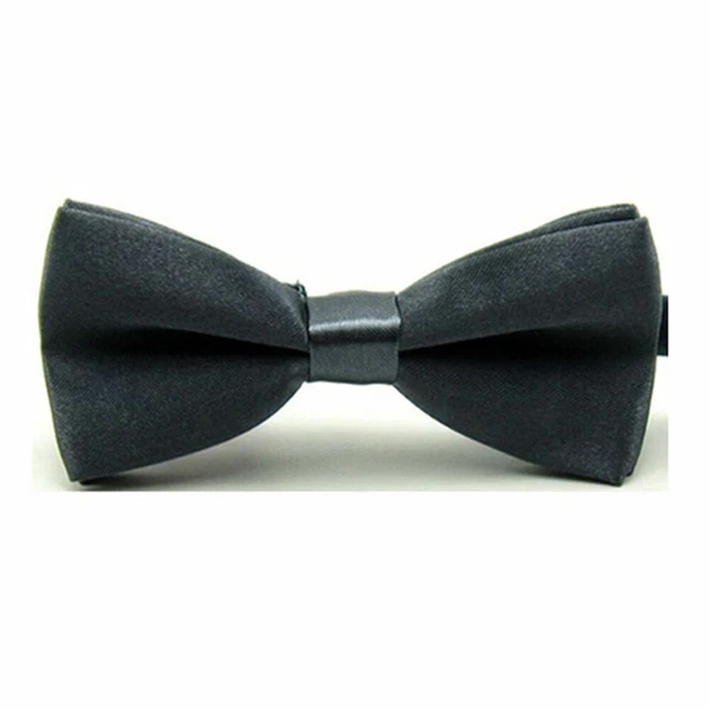 Boy Child Bowtie Kid Toddler Solid Pre Tied Party Wedding Tuxedo Bow Tie Necktie