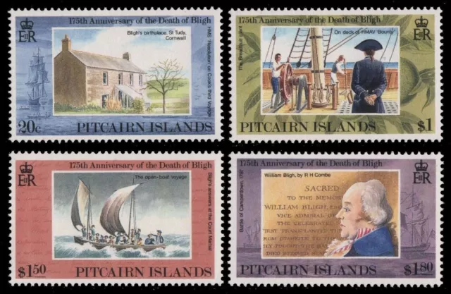 Pitcairn 1992 - Mi-Nr. 404-407 ** - MNH - Schiffe / Ships - W.Bligh