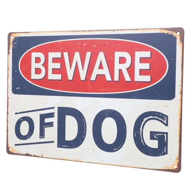 Cuidado con el letrero de perro advertencia responsable advertencia letrero de perro para patio jardín