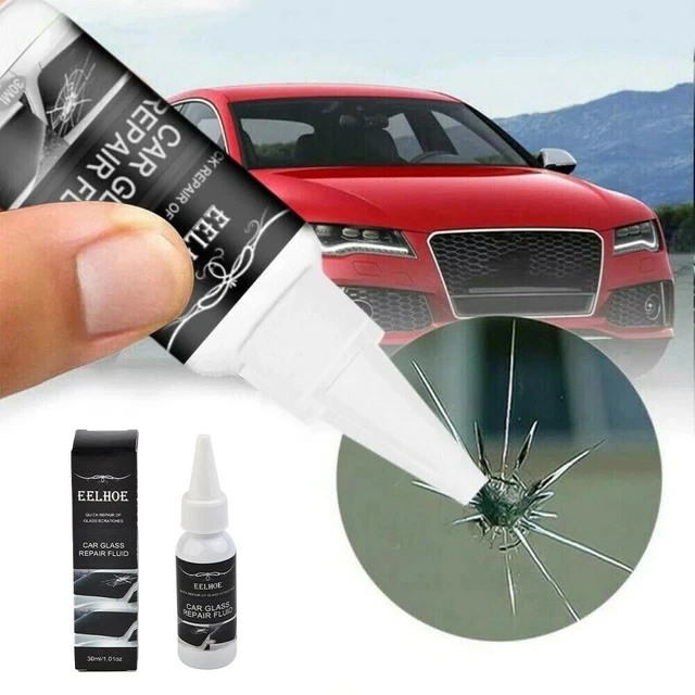 Kit De Réparation Pare-brise Voiture - Colle Spéciale Pour Fissures - Inclut Seringue, Lames, Films