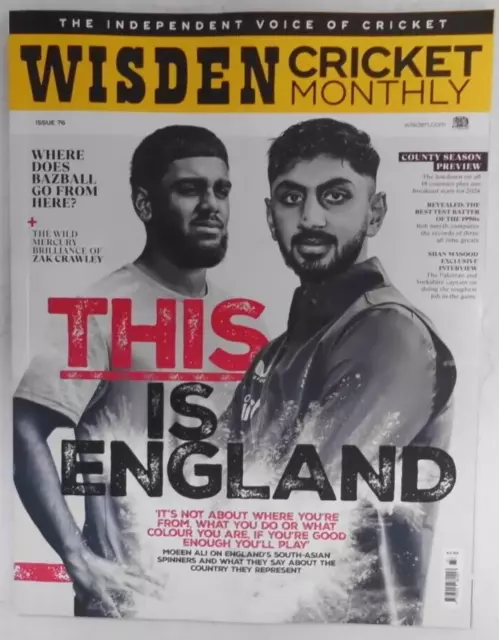 Wisden Cricket Monthly magazine #76 2024 Moeen Ali : This is England!