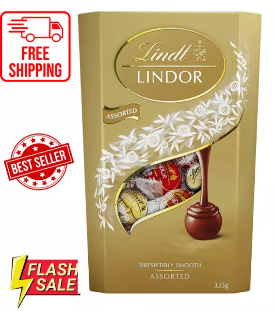 Lindt Lindor Assorted Chocolate Truffles Cornet- Approx. 27 Balls, 333g, Perfect