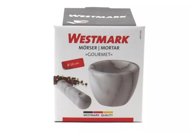 Westmark Mörser mit Stößel Marmor 10 cm