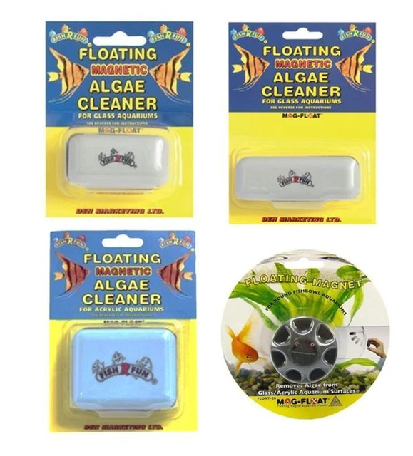Fish R Fun Mag-Float Magnetic Magnet Glass  Cleaner Fish Tank Aquarium
