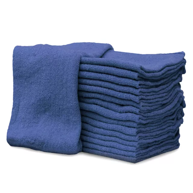 New Industrial A-Grade Shop Towels - Cleaning Towels Blue- Multipurpose Cleaning