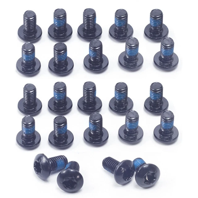 Boulons De Disque De Frein VTT Acier Inoxydable M5x10 Mm - Lot De 12, Tête Torx T25, Couleur Verte