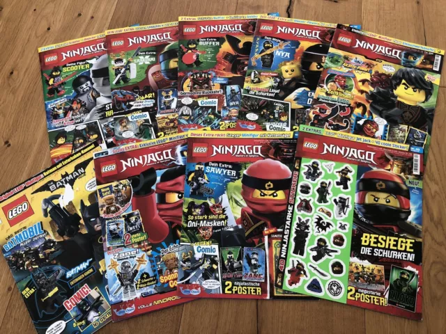 9 Ninjago Lego Batman Zeitschriften Magazine Hefte