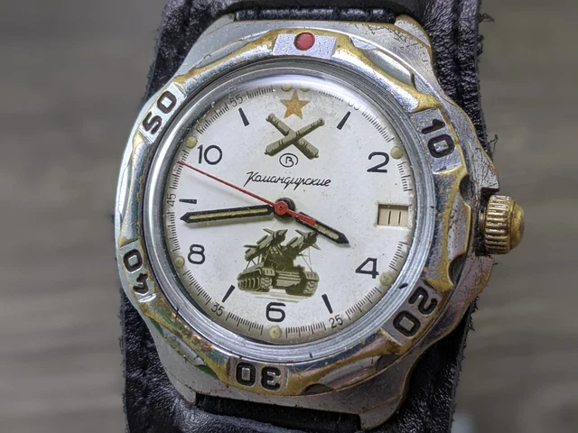Strela VOSTOK Orologio subacqueo militare 24 ore 200 m movimento automatico 2431B/17003B, 17005B, 17006B, 17004B orologio meccanico dalla Russia