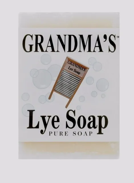GRANDMA'S LYE Soap Bar Clothing Skin Relieves Pain Itchiness NATURAL Remwood 6oz