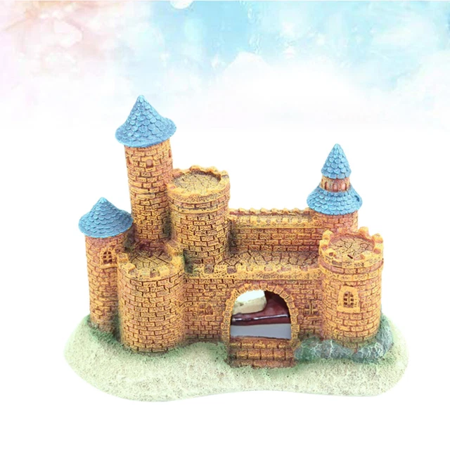 Fish Tank Ornaments Resin Castle Aquarium Decorations Chinese Style
