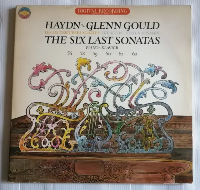 HAYDN / GLENN GOULD  The Six Last Sonatas 2 x LP CBS MASTERWORKS D2 36947 insert
